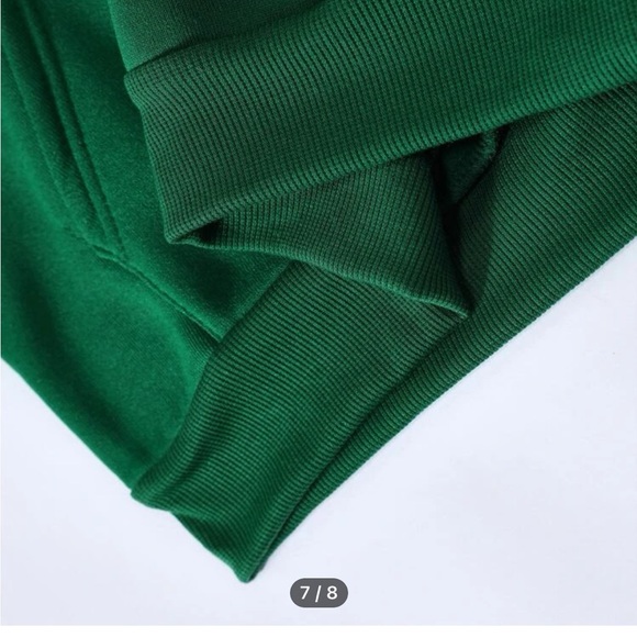 SHEIN Kelly green hoodie nwot small - Picture 6 of 8